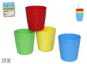 Set of 4 Reusable Plastic Cup