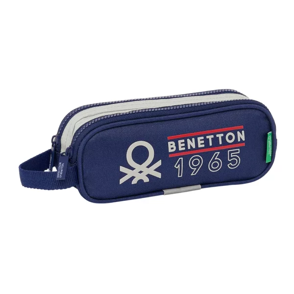 Double Pencil Case Benetton Varsity