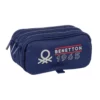 Large Triple Pencil Case Benetton "Varsity"