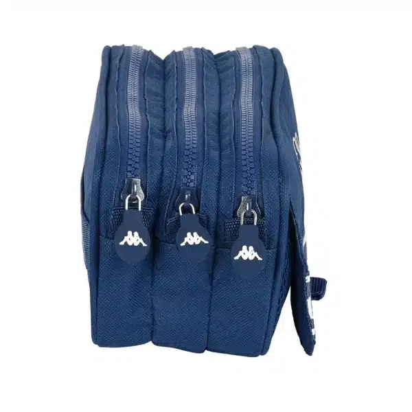 Large Triple Pencil Case Kappa Basics Navy Blue - Image 3