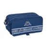 Large Triple Pencil Case Kappa Basics Navy Blue