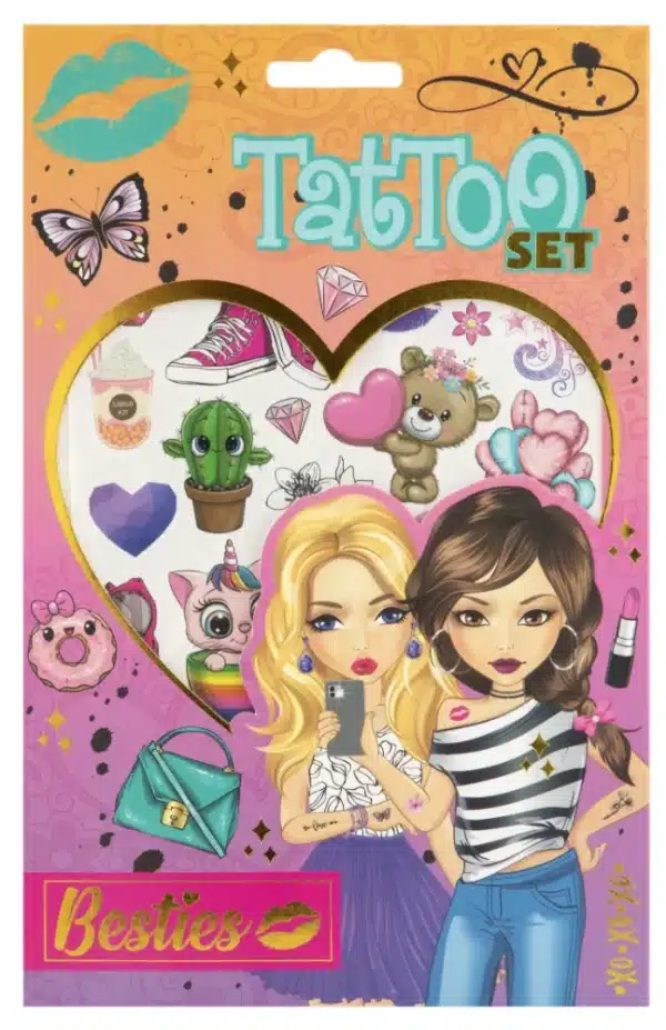 Besties Tattoo Set 2 Sheets - Image 4