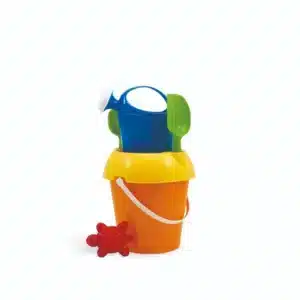 Beach Bucket Set With Watering Can & 4 Accessories, 18cm Diameter