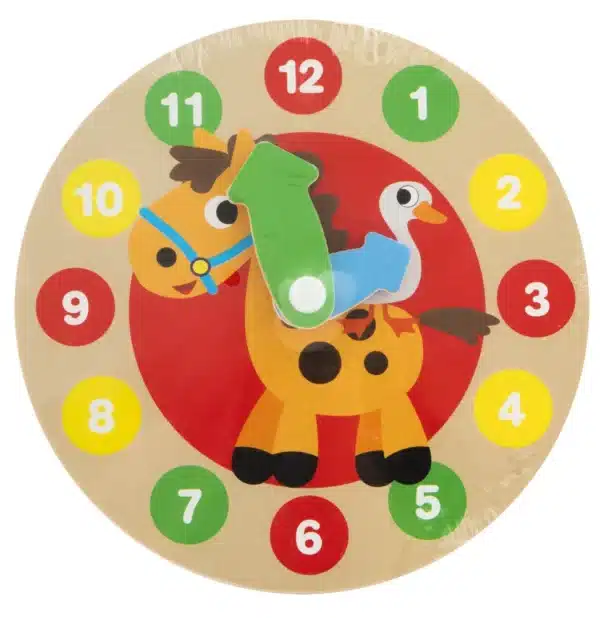 My First Wooden Clock, 14cm Diameter - Image 2