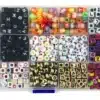 Letter Beads In Storage Box