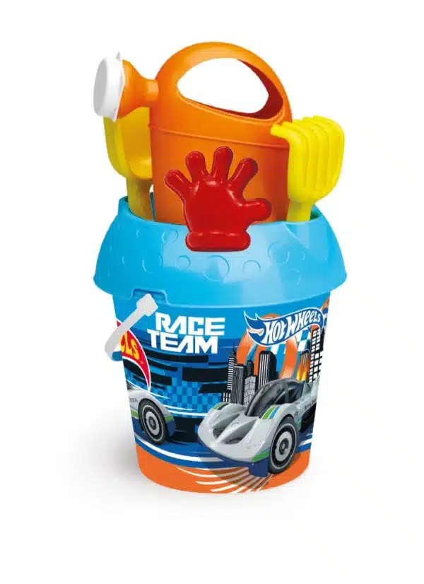Hot Wheels Beach Bucket Set With Watering Can & 4 Other Accessories 18cm