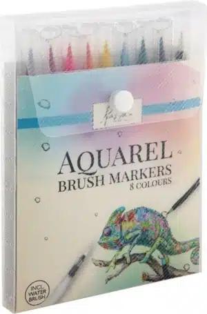 8 Aquarel Brush Markers And 1 Waterbrush