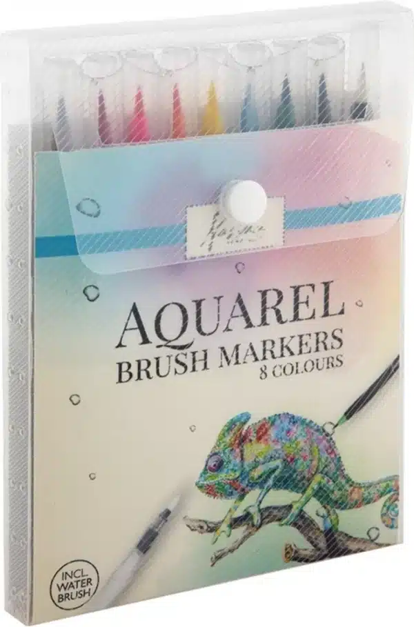 8 Aquarel Brush Markers And 1 Waterbrush