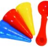 3 Cone Sand Moulds And Scoop in Net - Image 2