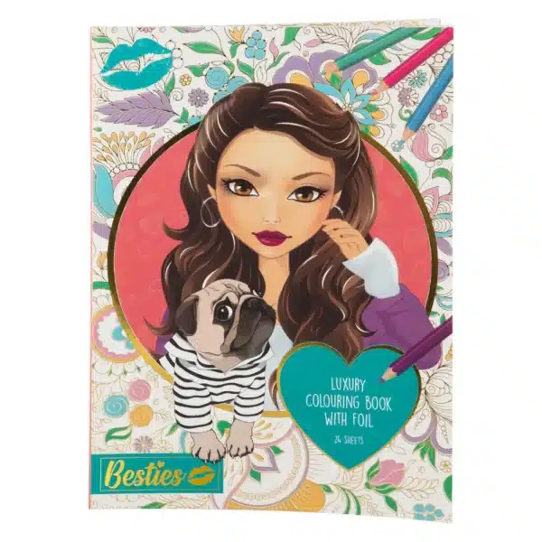 Besties Luxury Foil Colouring Book
