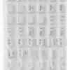 2 Sheets Glitter Alphabet Stickers, 27x14cm - Image 2