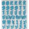 2 Sheets Glitter Alphabet Stickers, 27x14cm - Image 3