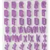 2 Sheets Glitter Alphabet Stickers, 27x14cm - Image 4