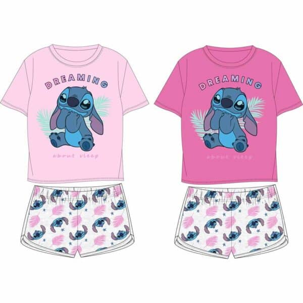 Lilo & Stitch Pink/Fuschia Short Sleeved Pyjamas
