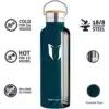 Vacuum Insulated Stainless Steel Water Bottle 750ml Jade - Image 3