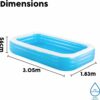 Bestway Inflatable Family Pool, Blue Rectangular with Water Capacity 1,161L - 305 X 183 X 56 Cm - Image 2
