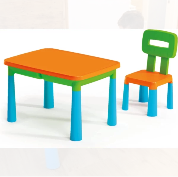 Kids Plastic Table & Chair Set