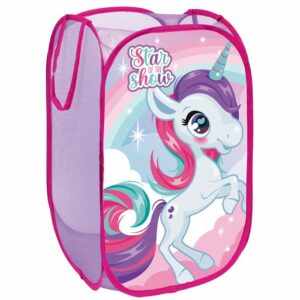 Unicorn Pop Up Storage Bin. 36x36x58cm