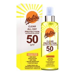 Malibu 250ml SPF 50 Clear Sun Protection Spray