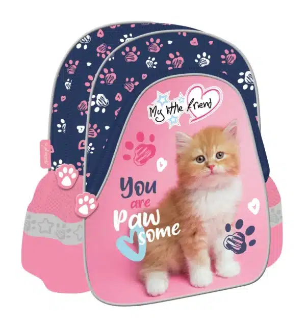St.Right Small Backpack My Little Friend Ginger Kitten