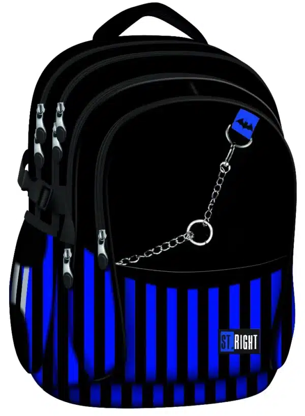 ST.Right Backpack 4 Compartments BP-01 Black & Blue