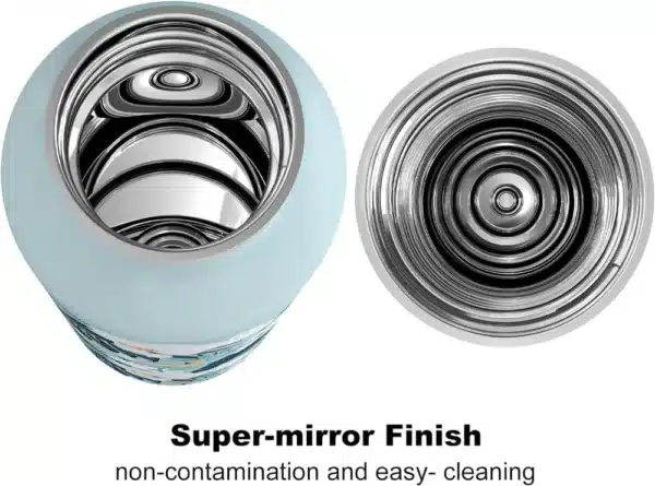 Super Sparrow Ultra-light Insulated Stainless Steel Water Bottle With Straw Lid 750ml Light Blue - Image 2