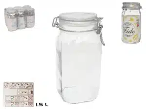 Bormioli Rocco Air Tight Glass Food Jar Fido 1500ml
