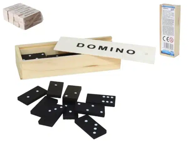 Black Domino Set 14.5x5x2.7cm
