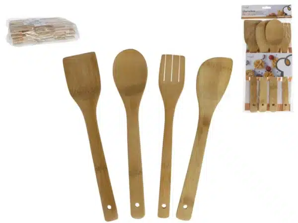 Wooden Spoon Set x4