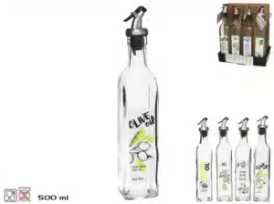 Oil Bottle Drip With Nozzle Cover 500ml
