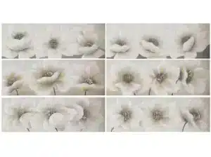 Floral Painting 40x120x3 cm