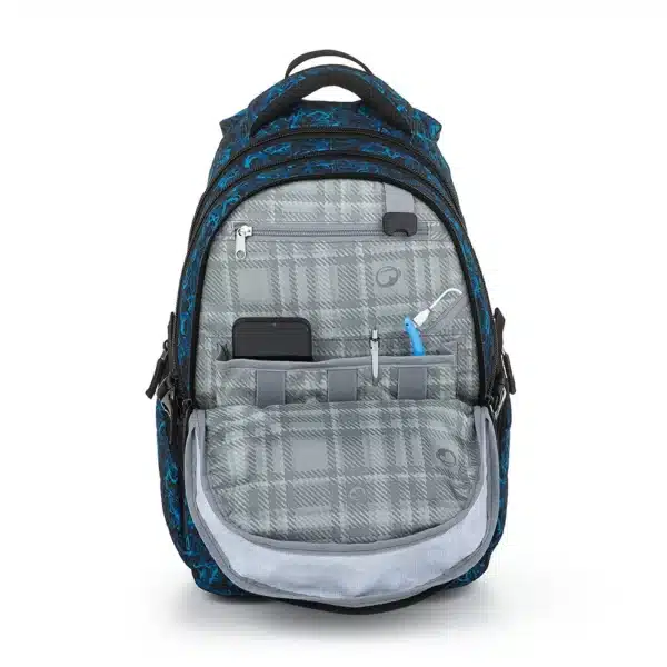 Bagmaster Backpack Bag 20B Blue/Black - Image 3