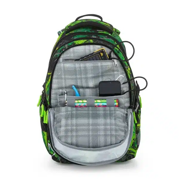 Bagmaster Backpack Bag 23A Green/Black - Image 7