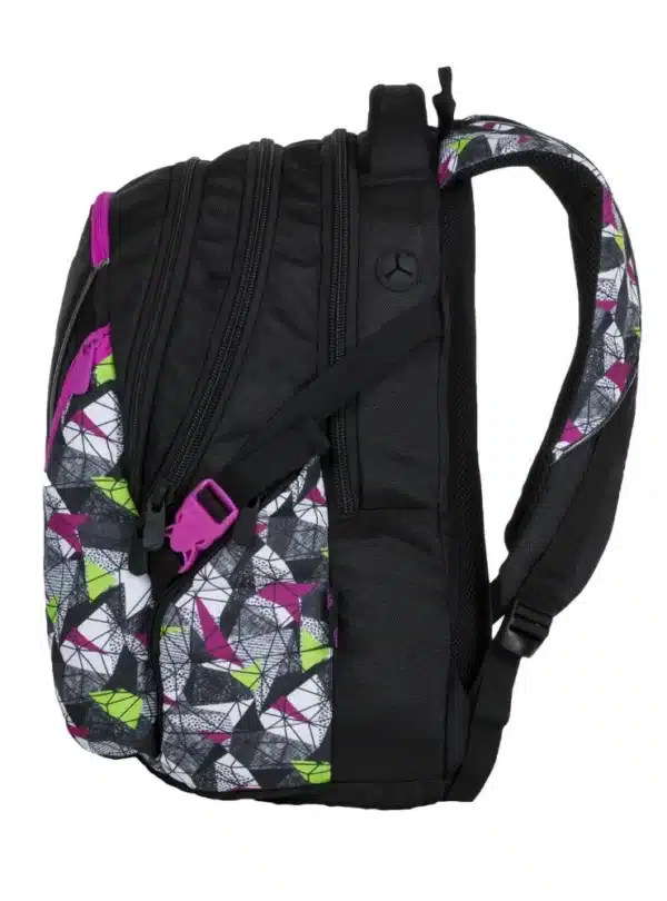 Bagmaster Backpack Bag 9B Purple/Green/Black - Image 2