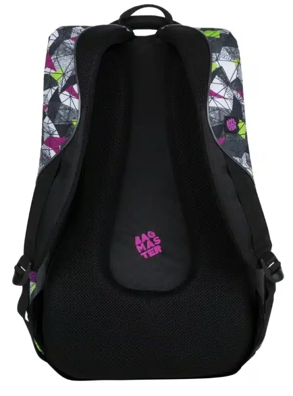 Bagmaster Backpack Bag 9B Purple/Green/Black - Image 3
