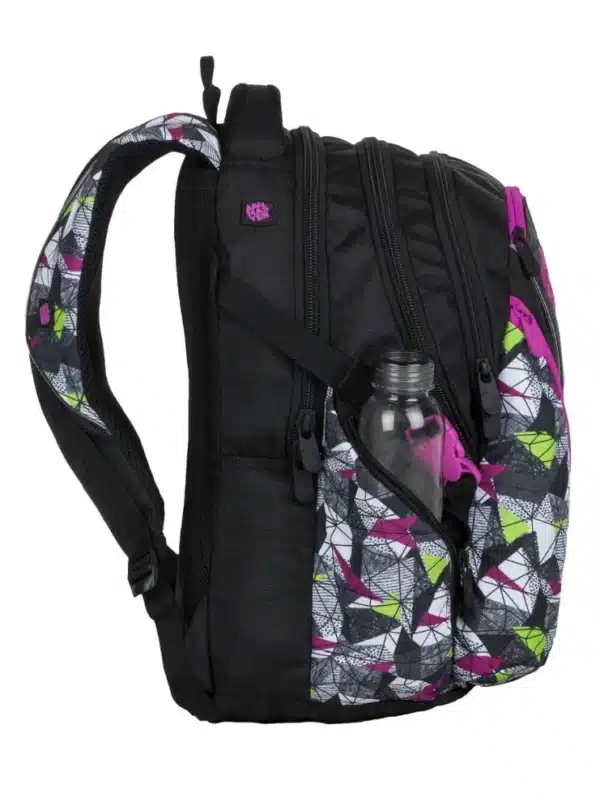 Bagmaster Backpack Bag 9B Purple/Green/Black - Image 4
