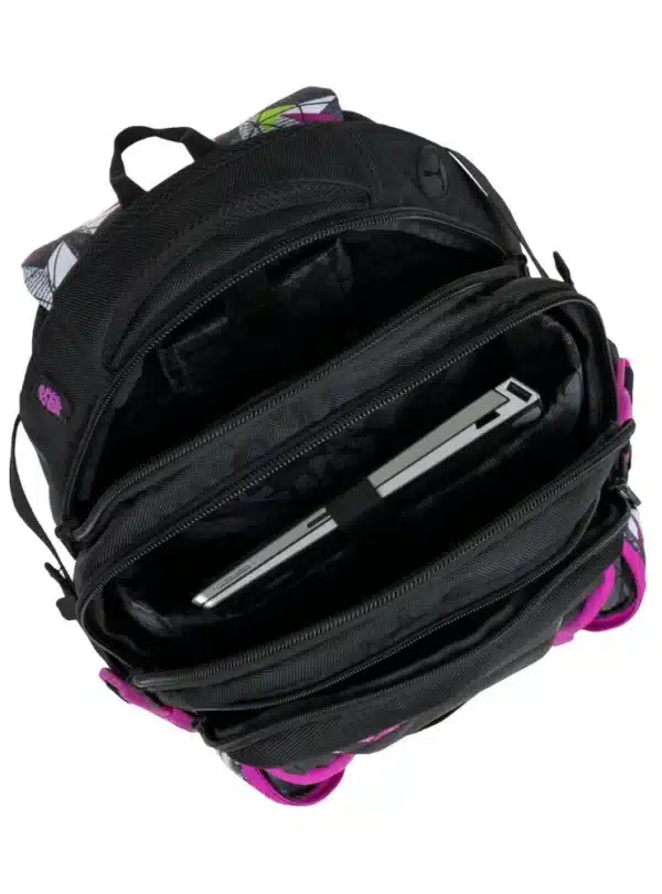 Bagmaster Backpack Bag 9B Purple/Green/Black - Image 7