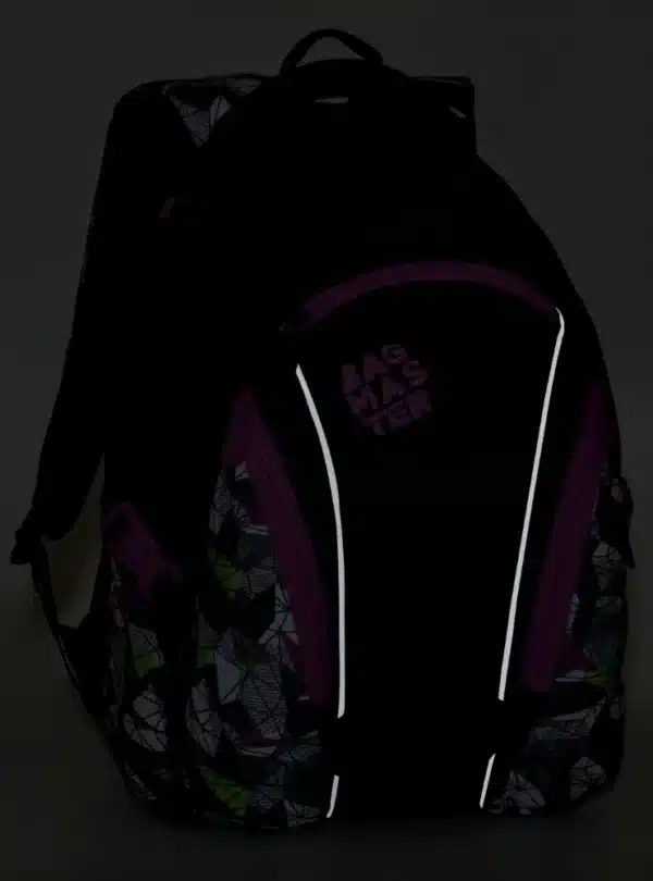 Bagmaster Backpack Bag 9B Purple/Green/Black - Image 8