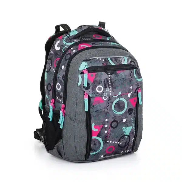 Bagmaster Backpack Porto 22A Grey/Pink/Turquoise