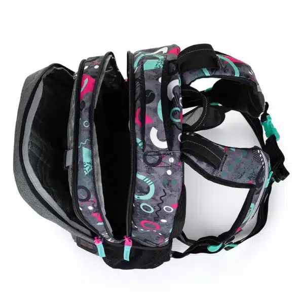 Bagmaster Backpack Porto 22A Grey/Pink/Turquoise - Image 7