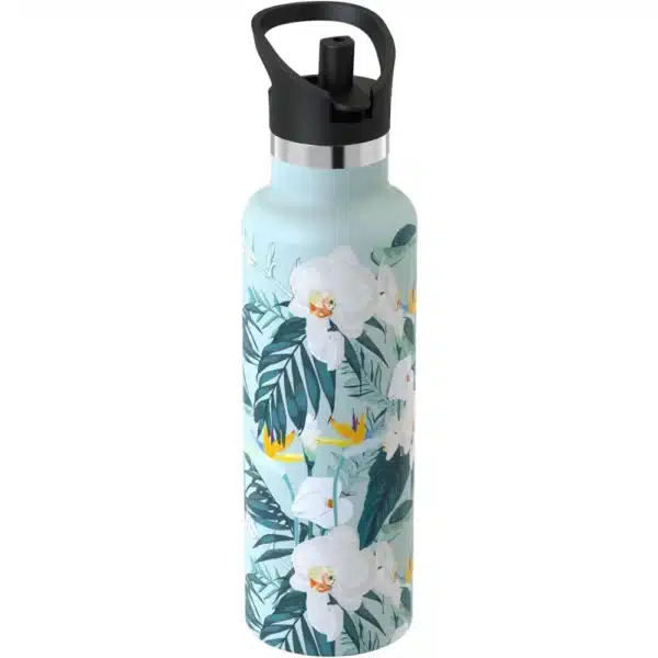 Super Sparrow Ultra-light Insulated Stainless Steel Water Bottle With Straw Lid 750ml Light Blue