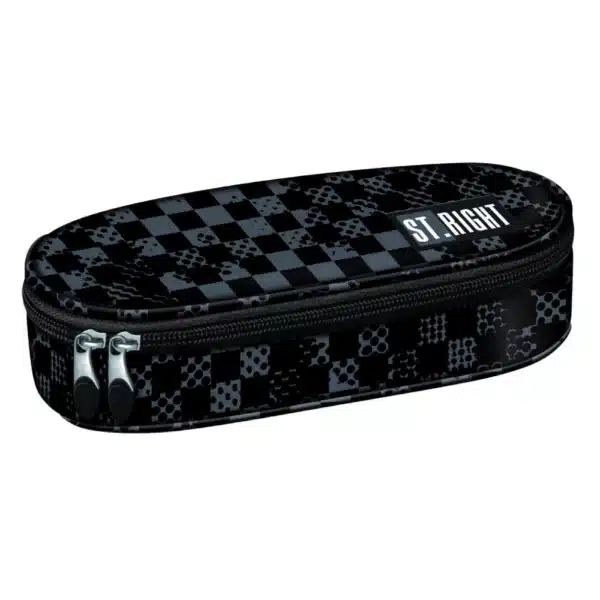 ST.Right Oval Pencil Case PC-01 Chessboard