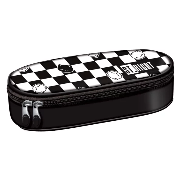 ST.Right Oval Pencil Case PC-01 Chess Cat