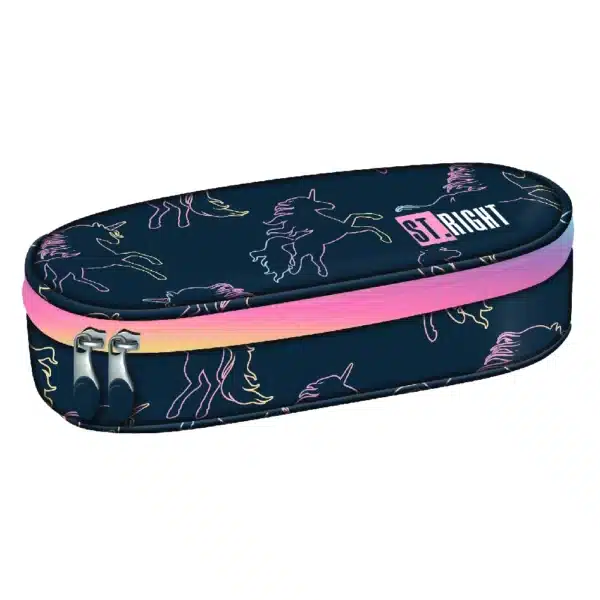 ST.Right Oval Pencil Case PC-01 Dream Unicorn