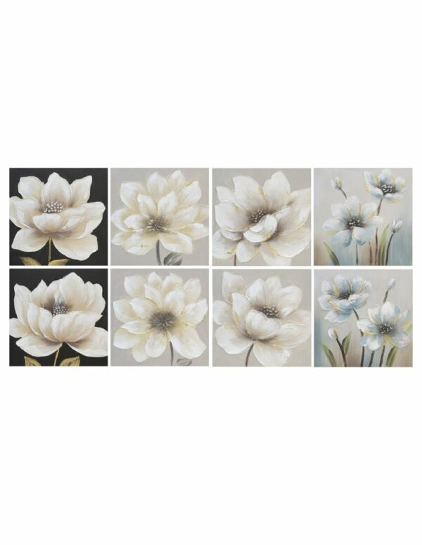 Wall Pictures 8 Ass Flowering 30x60x3 Cm