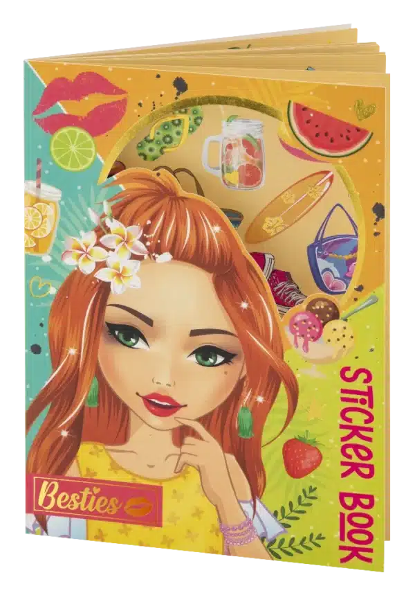 Besties Foil Sticker Book A5 8 Sheets, 2 Assorted - Image 2
