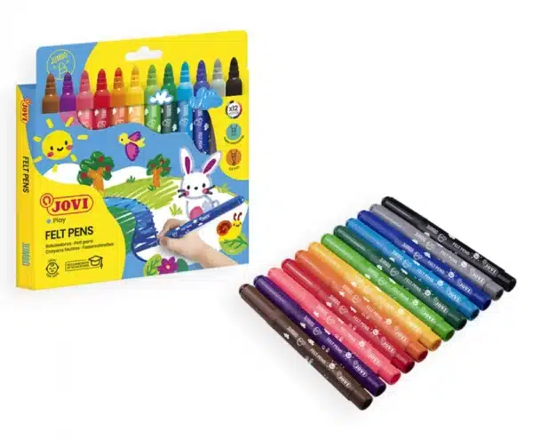 Jovi Thick Felt Tip Pens x12