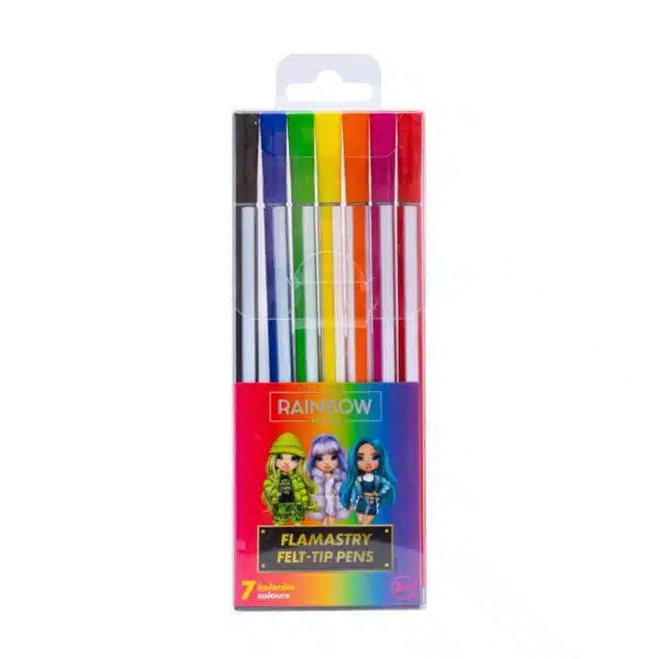 Rainbow High Hexagonal Felt-tip Pens 7-pack