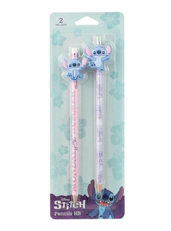 Set of 2 Stitch HB Pencils With Motif