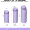 Super Sparrow Enjoy Series 500ml Stainless Steel Bottle With Straw Light Purple - Image 4